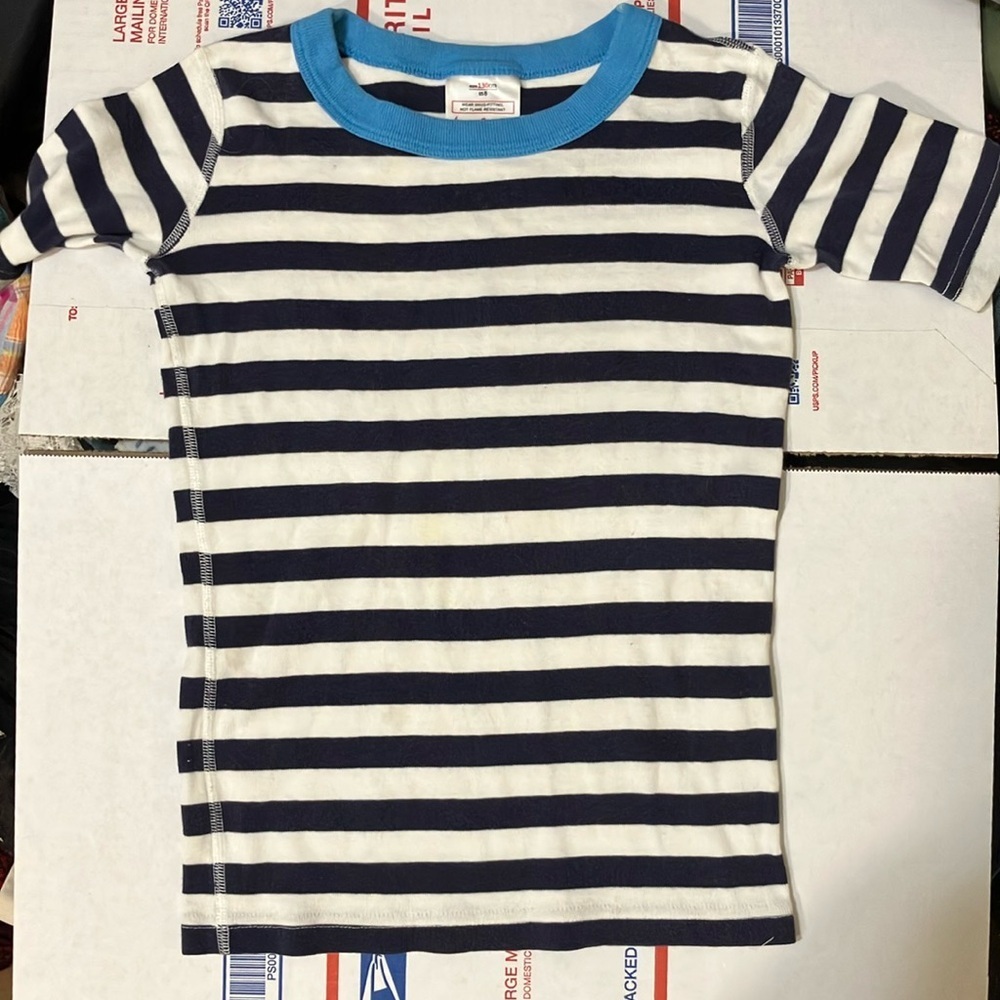 🌈 Organic cotton short sleeve pajama top Hanna Andersen 130 cm 8
